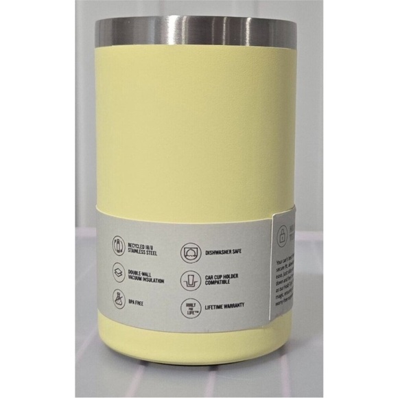 Stanley 10 oz Stainless Steel The Everyday Can Chiller Cooler Sunshine Yellow - Picture 2 of 7